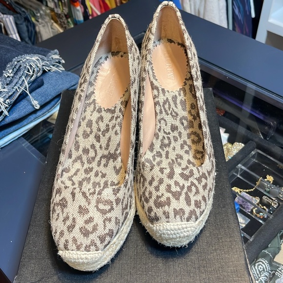 Jcrew animal print espadrille wedges - Picture 4 of 5